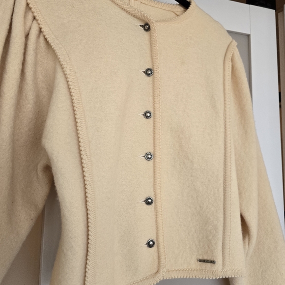 Geiger Vintage Women's Boiled Wool Jacket - Ivory (68071) - Picture 5 of 12